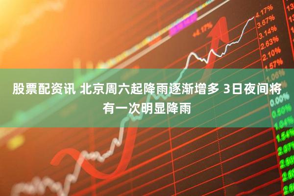 股票配资讯 北京周六起降雨逐渐增多 3日夜间将有一次明显降雨